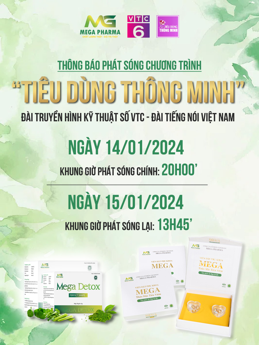 [THÔNG BÁO] LỊCH PHÁT SÓNG CHƯƠNG TRÌNH "TIÊU DÙNG THÔNG MINH" TRÊN VTV6