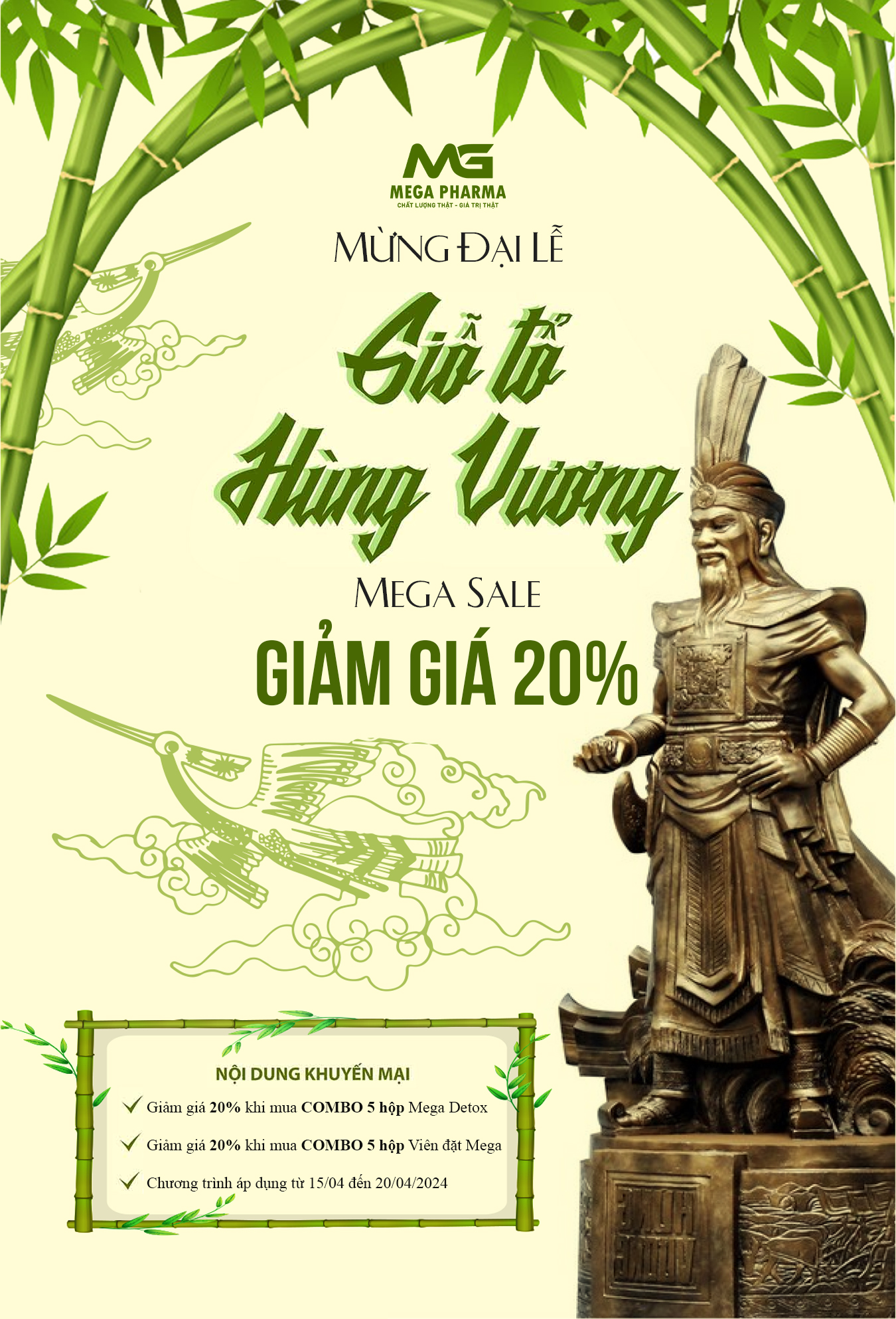 CHÀO MỪNG GIỖ TỔ HÙNG VƯƠNG - ƯU ĐÃI 20%