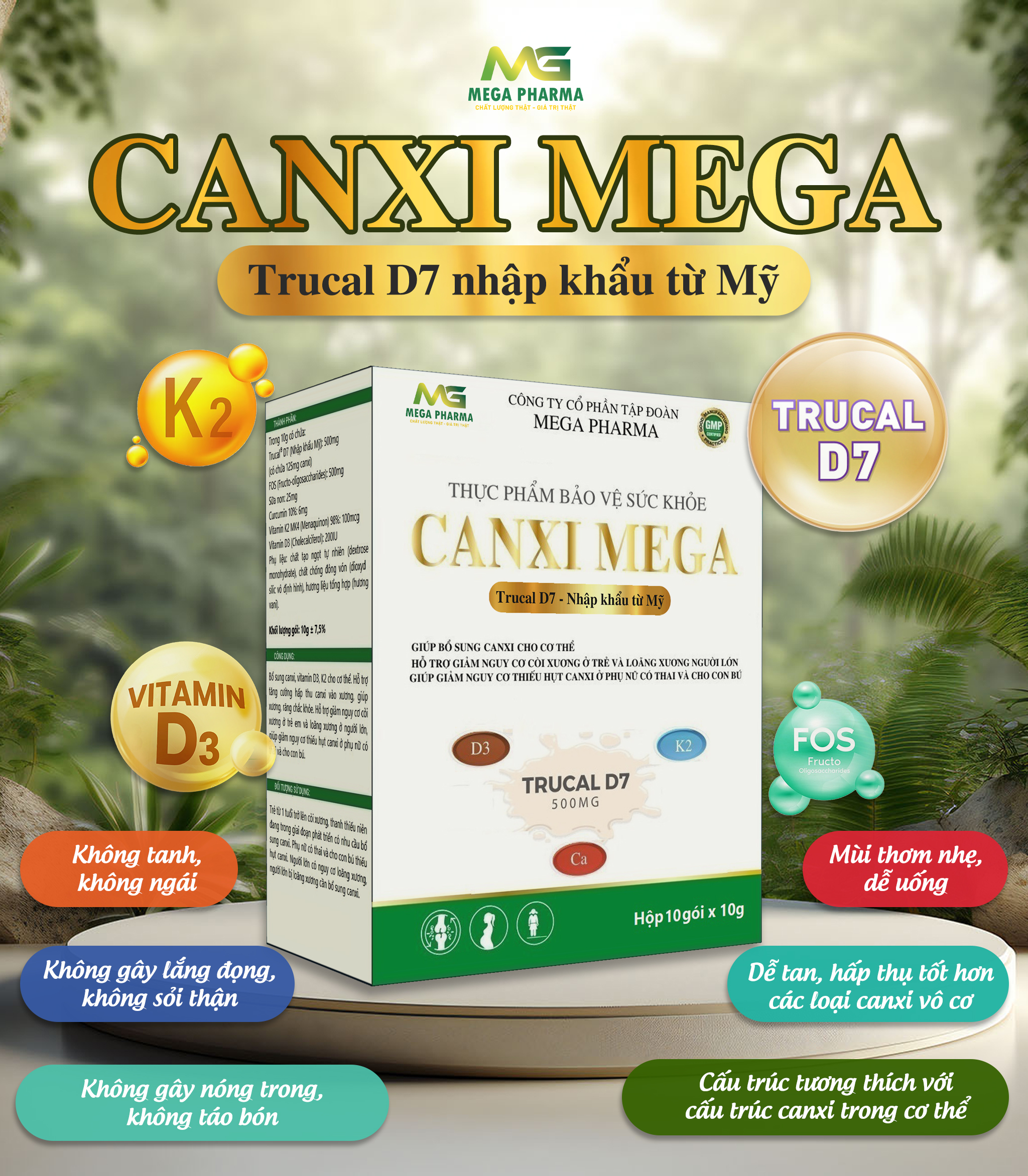 CANXI MEGA - BỔ SUNG CANXI HỮU CƠ CHO SỨC KHỎE VÀNG MỖI NGÀY